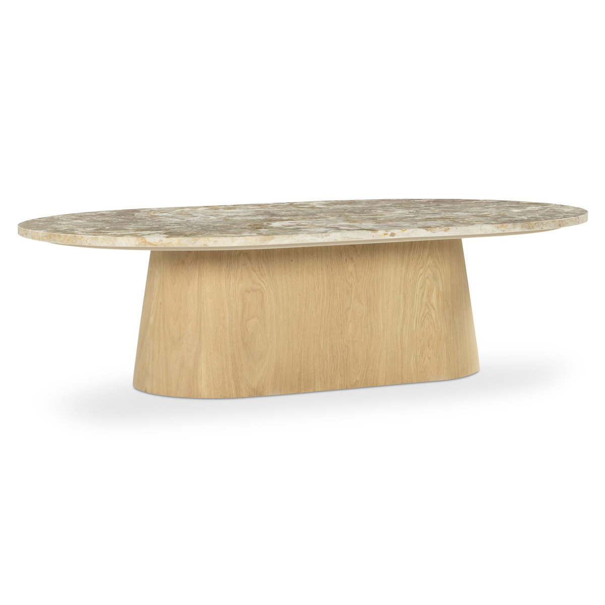 Carly Coffee Table Panther Stone, by Moe's Home, 54" width x 15" height x 36" depth View 2