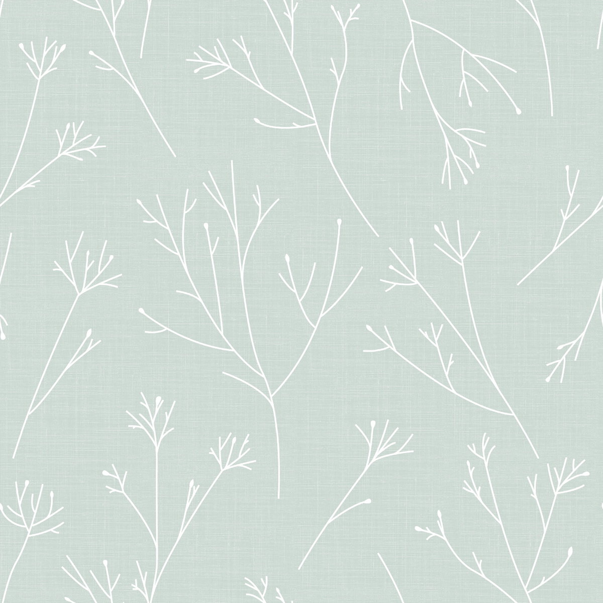 Twigs Green Peel & Stick Wallpaper, by York Wall, 16'6" length x 1'8.5" width x 0.02" depth
