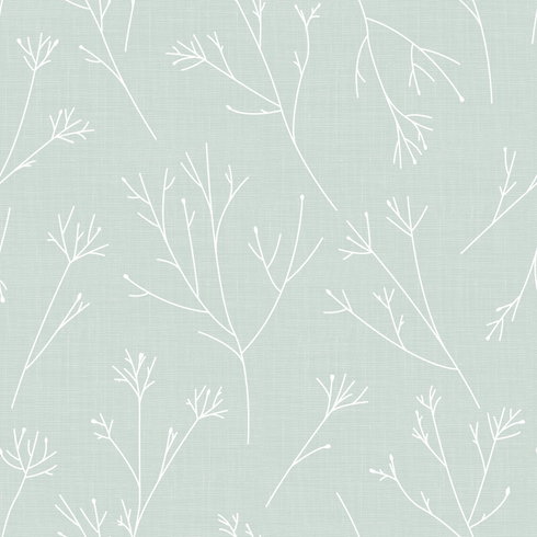 Twigs Green Peel & Stick Wallpaper