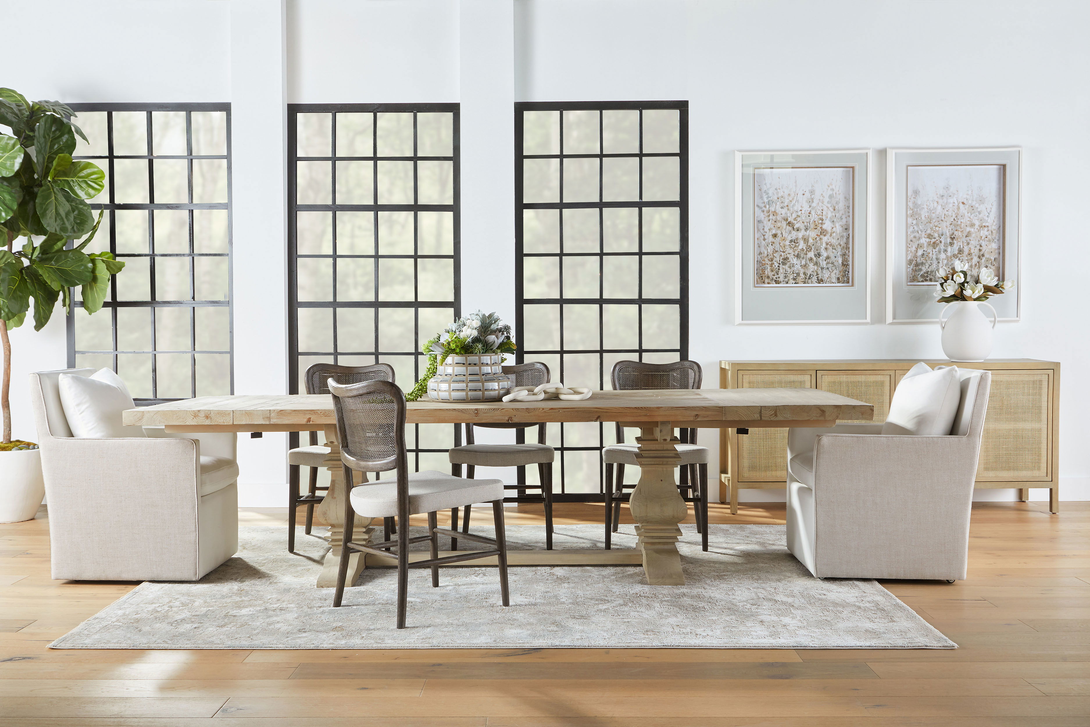 Monastery Extension Dining Table, by Essentials for Living, 84" width x 30" height x 43" depth View 14