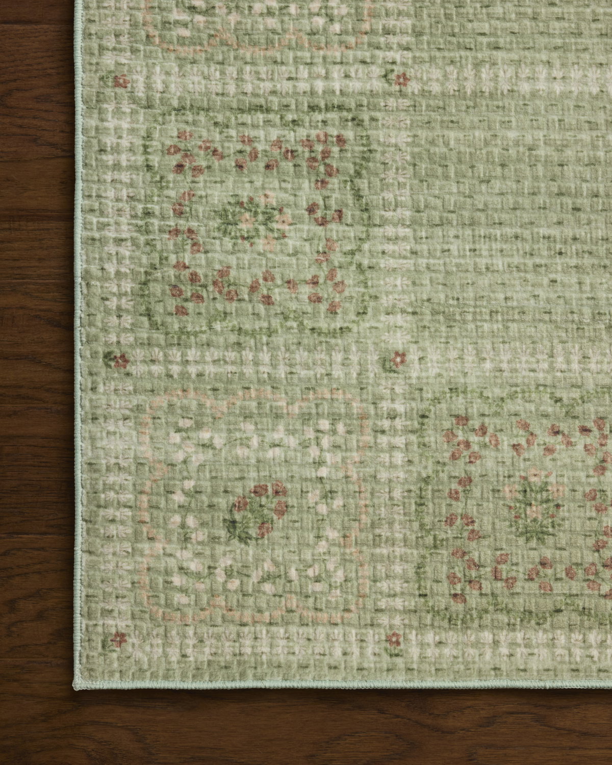 Rifle Paper Co. x Loloi Orchard Rug, 1'6" length x 1'6" width View 7