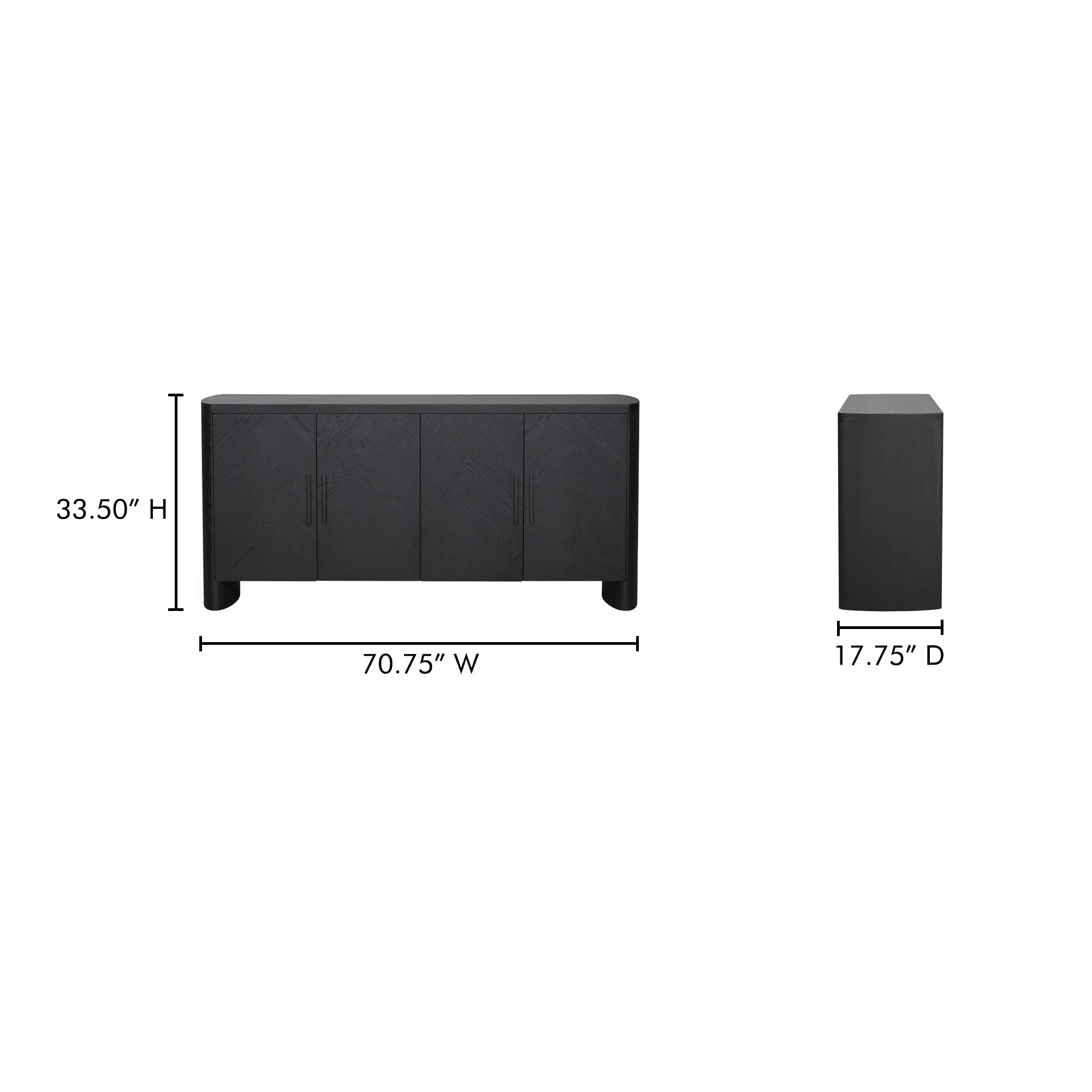 William Sideboard Black large image 