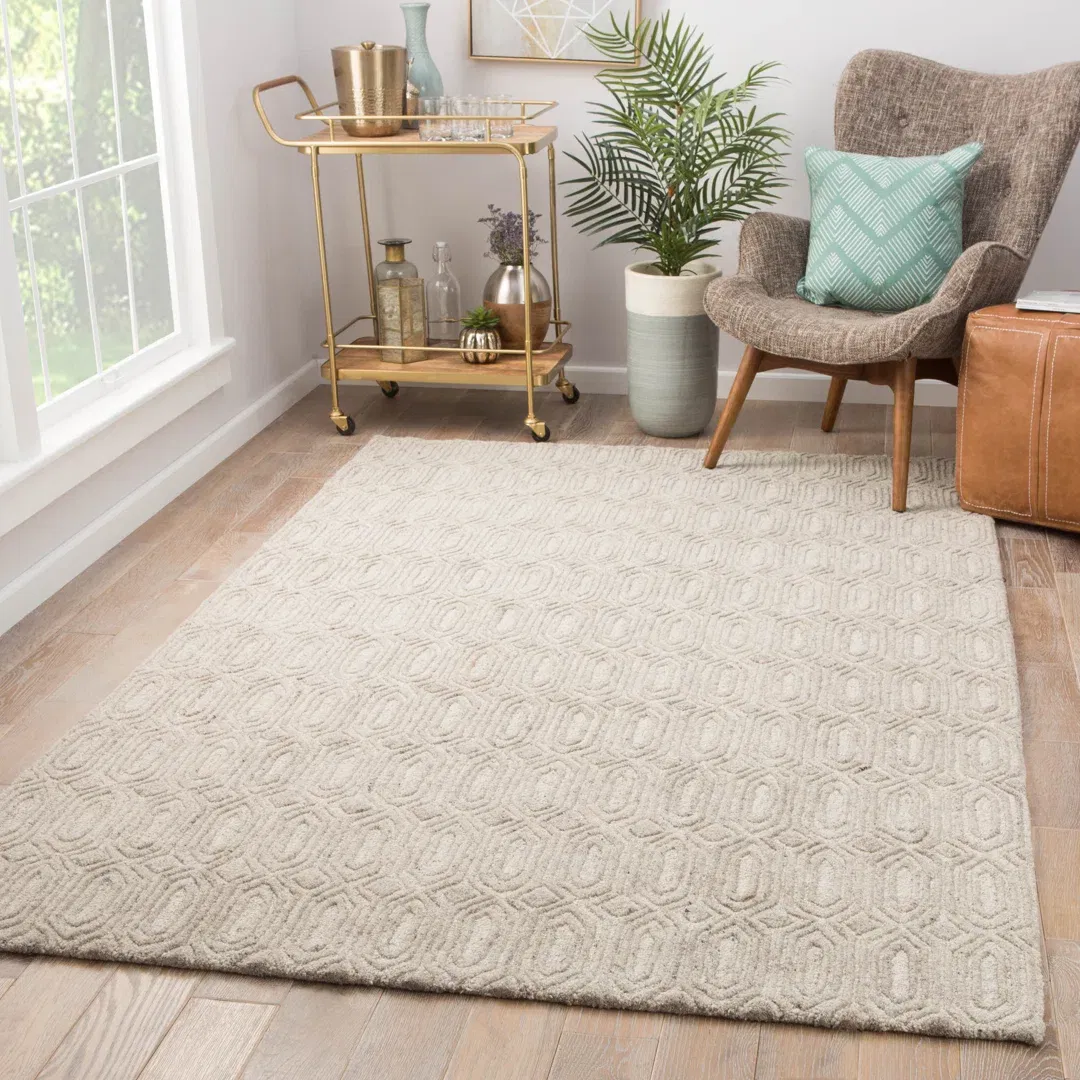 Bierce Hand-Tufted Wool Rainy Day/Pumice Stone Area Rug large image 
