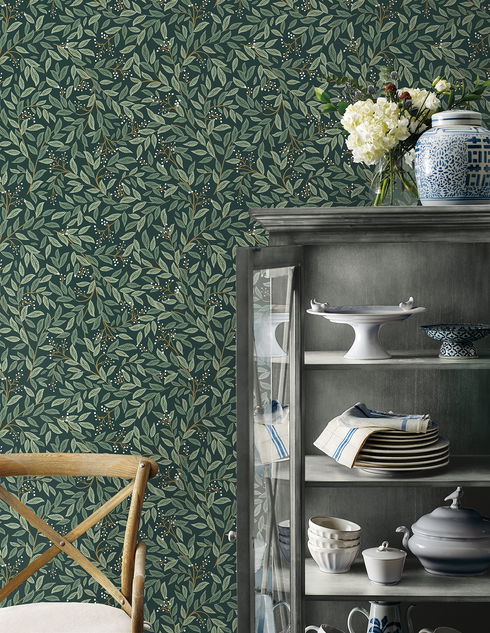 Willowberry Emerald Peel & Stick Wallpaper