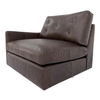 Thurlow Left Arm Facing Chair Espresso Brown Leather thumbnail 1