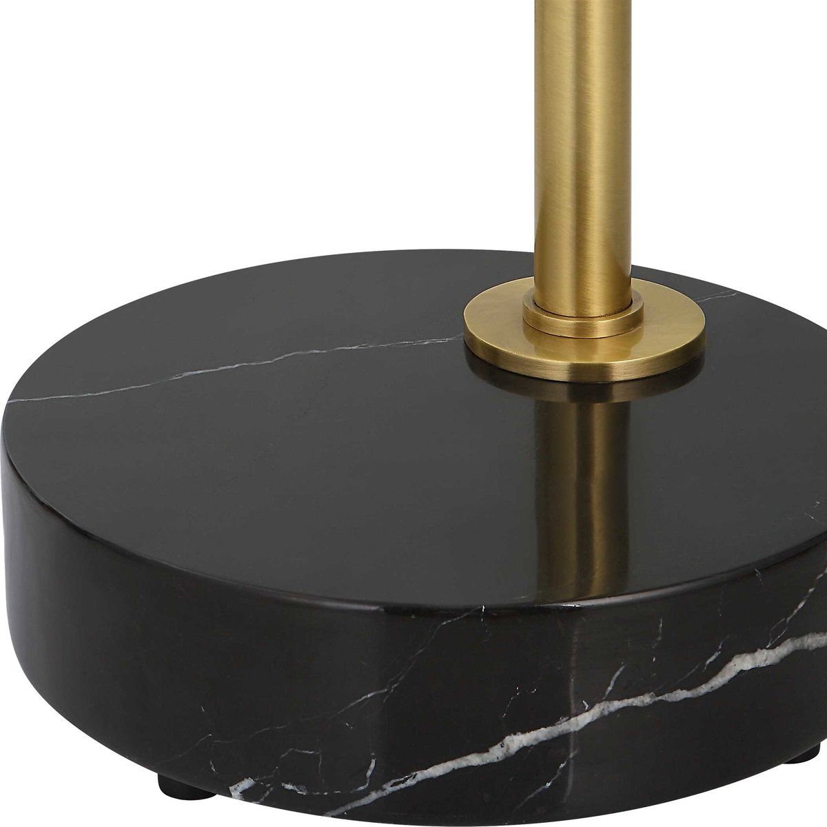 Huxford Brass Arch Floor Lamp, by Uttermost, 2'3" width x 5'8.5" height x 1'5" depth View 8
