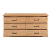 Tade 6 Drawer Dresser Honey Pine thumbnail 2