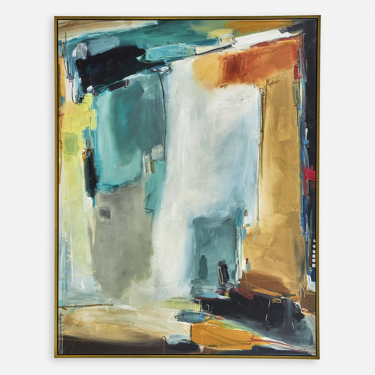 Painters High Revisited Framed Abstract Art, by Uttermost, 51.5" width x 66" height x 2" depth View 1