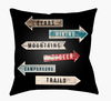 Lodge Cabin Accent Pillow, Decorative Pillow by Surya, 16" length x 16" width thumbnail