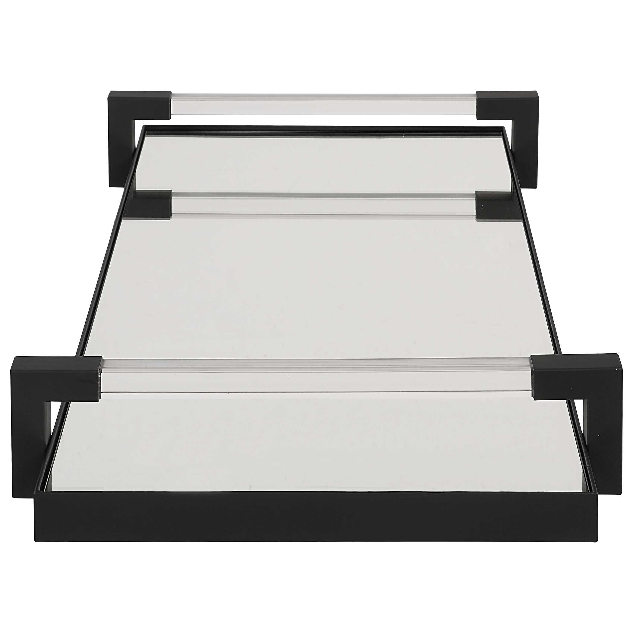 Deki Black Mirrored Tray large image 