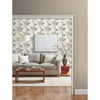 Handpainted Songbird Grey Wallpaper, by York Wall, 27' length x 2'3" width x 0.02" depth thumbnail 3