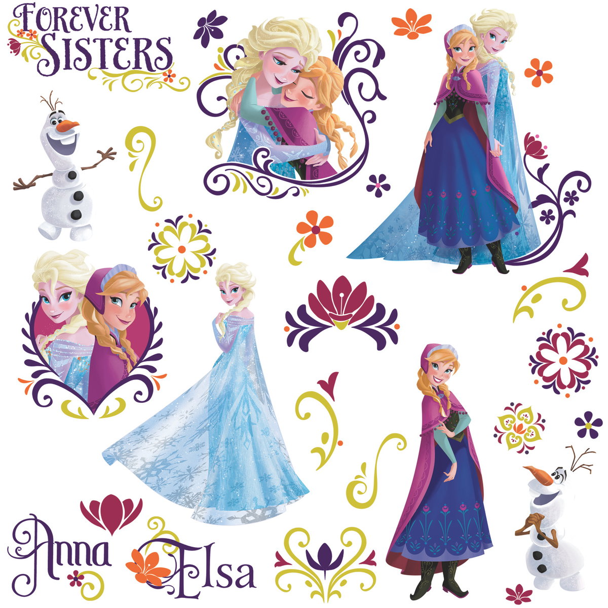 Frozen Spring Wall Decals, by York Wall, 1'6" length x 10" width x 1.5" depth