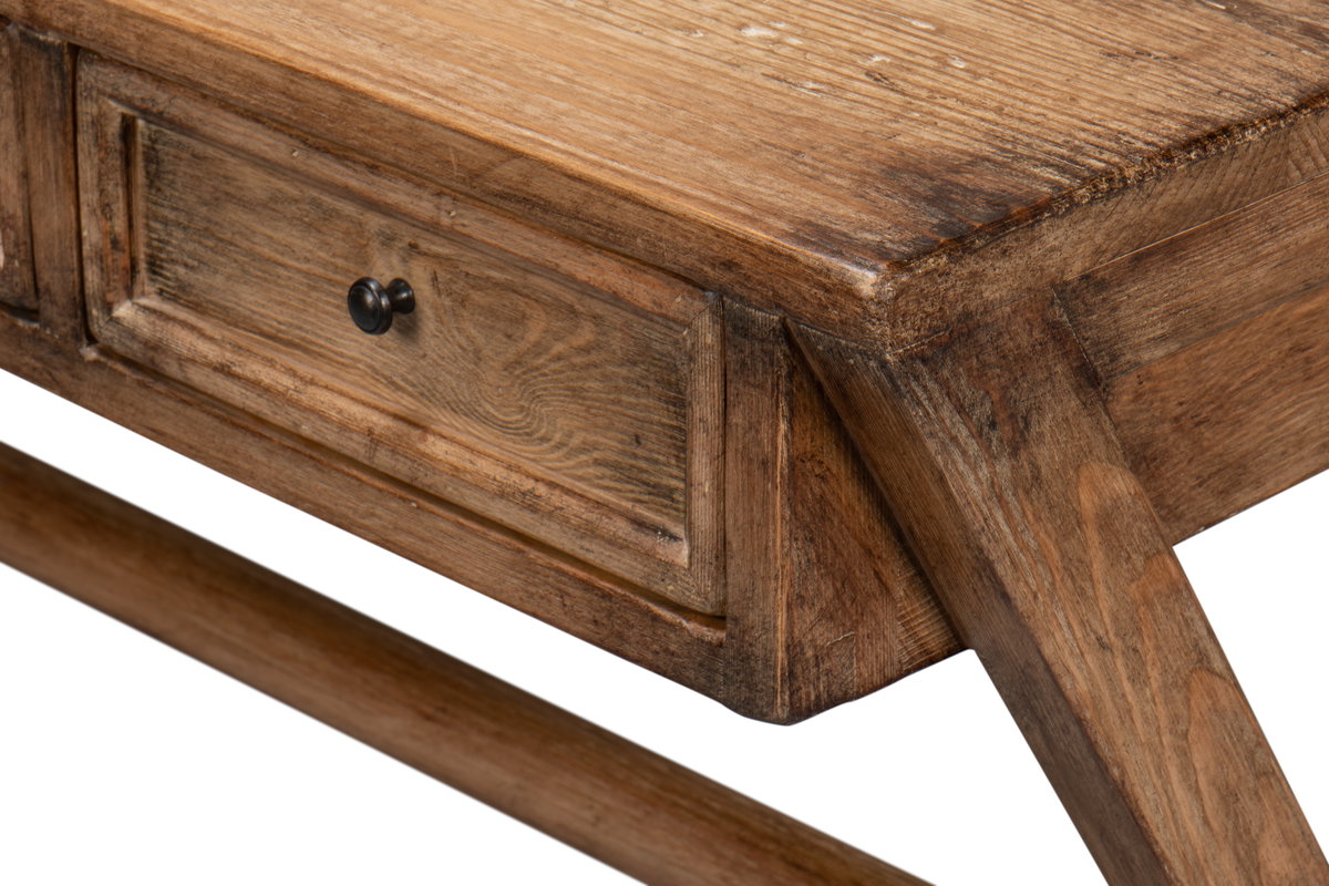 Kitchen Desk  Brown, by Sarreid, 1'10" length x 4'3" width x 2'8" height View 6