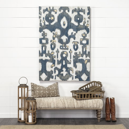 Andy II Small Natural Wood Cylindrical Lantern