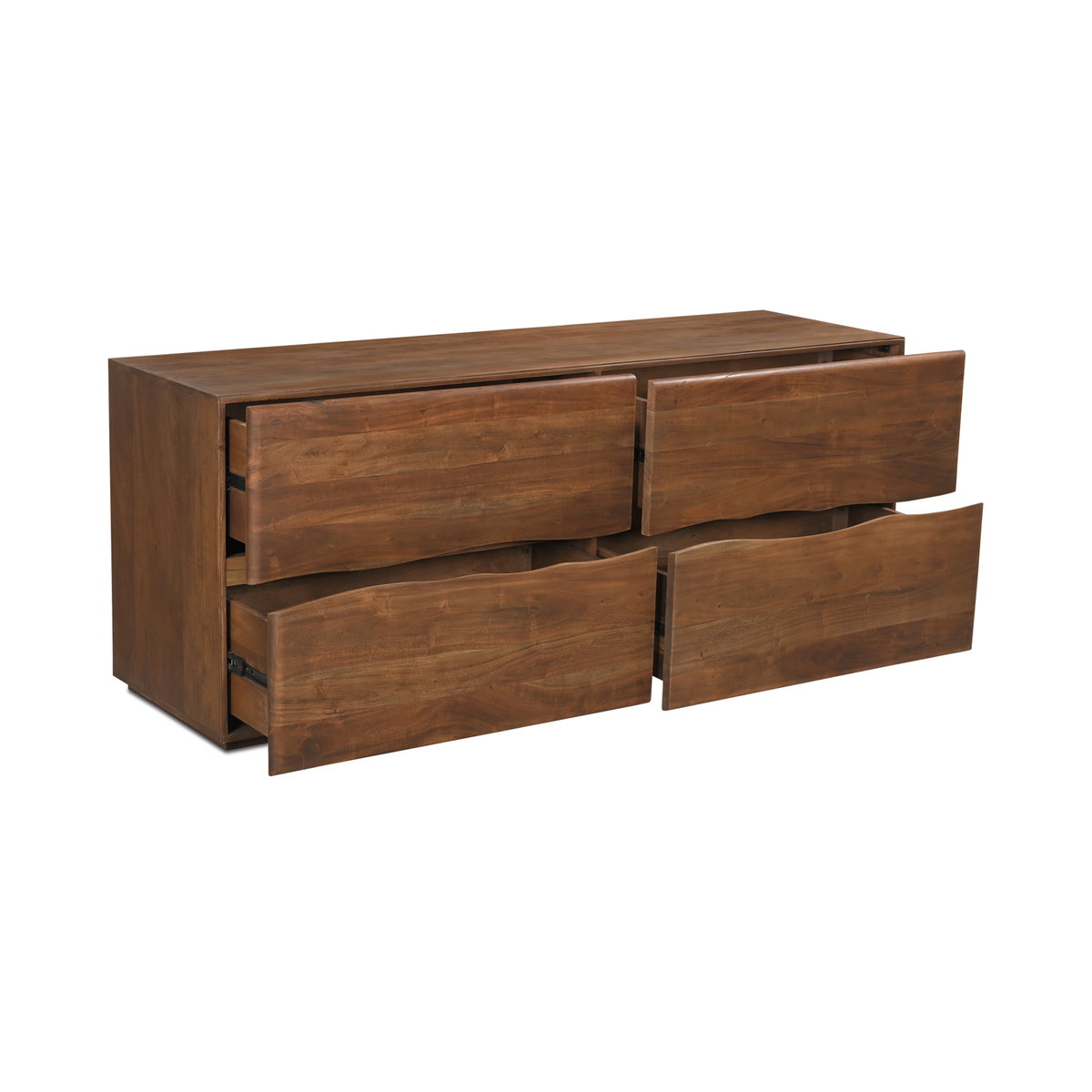 Watson 4 Drawer Dresser Brown, by Moe's Home, 70" width x 28" height x 21" depth View 5
