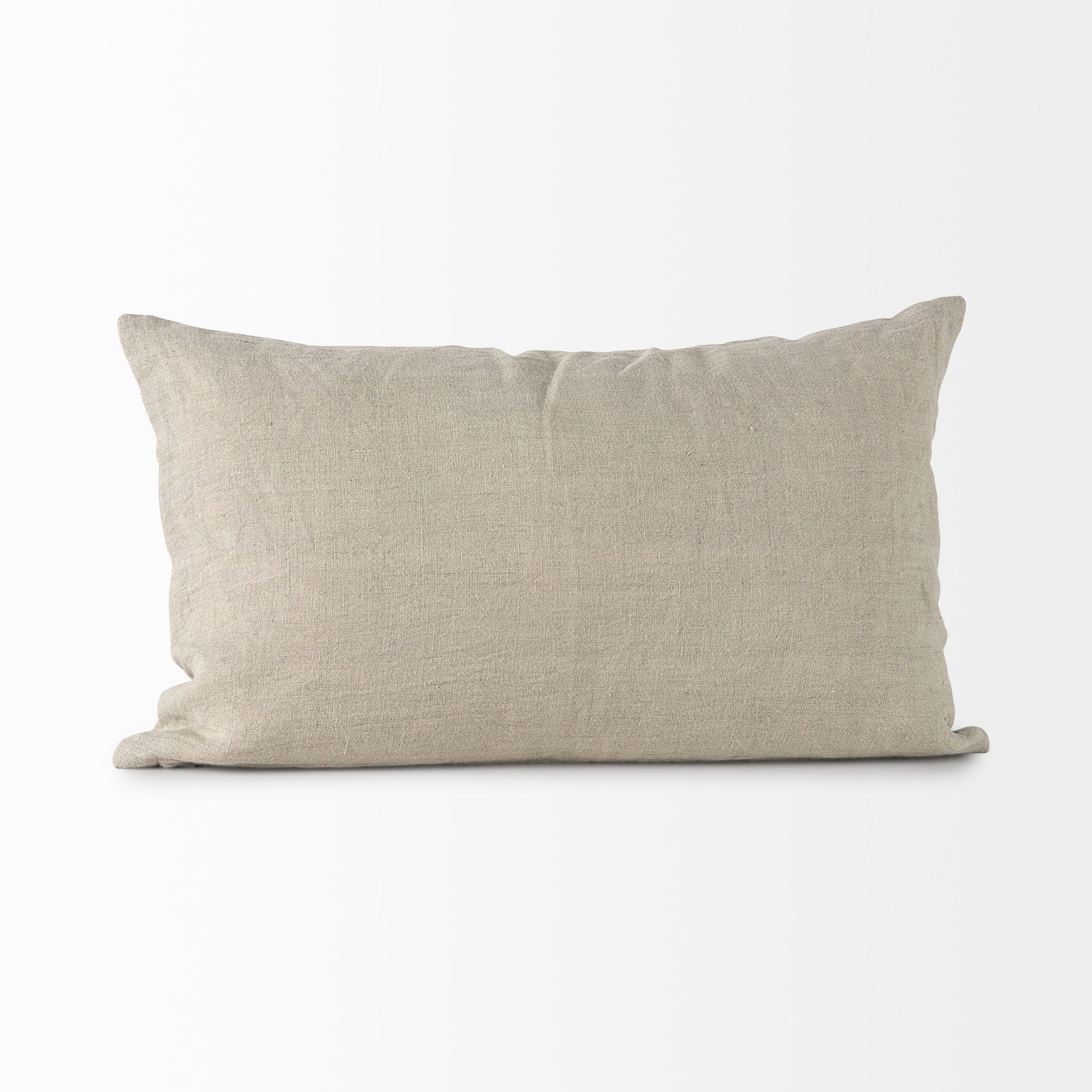 Lacey 13 x 21 Beige/White Decorative Pillow Cover, by Mercana, 13" length x 21" width x 0.2" height View 7