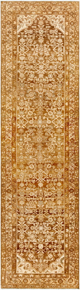 Antique One of a Kind Handmade Rug, by Surya, 12'11" length x 3'8" width