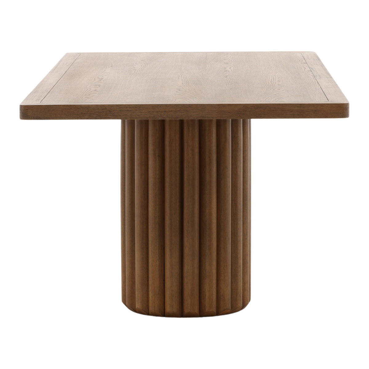Henley Dining Table Dark Brown, by Dovetail, 101.6" width x 30" height x 42.1" depth View 3