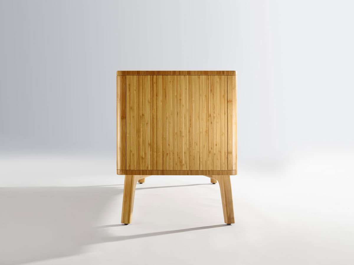 Azara Media Cabinet, Caramelized, Media Console by Greenington, 18" length x 57" width x 23" height View 4