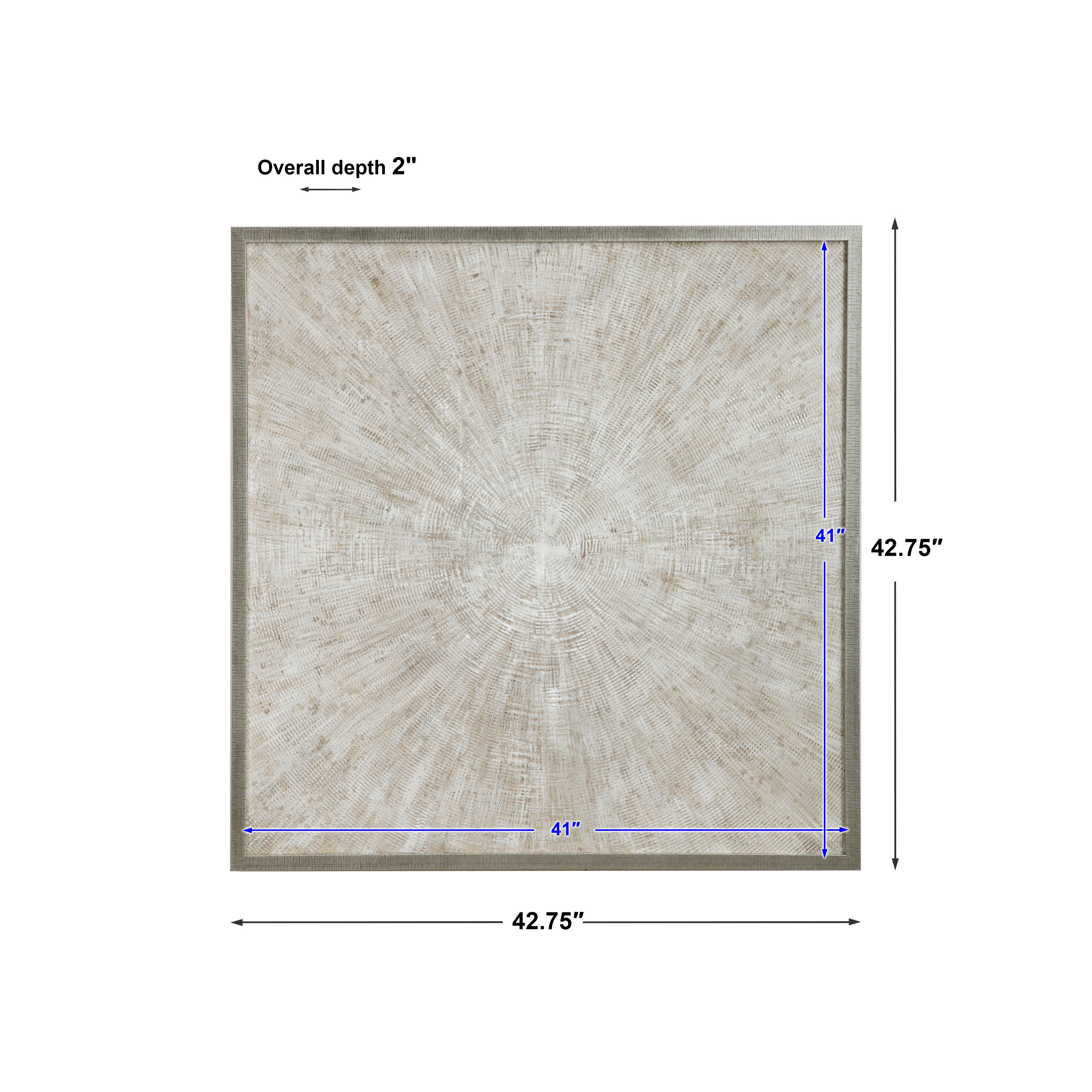 Mesmerize Abstract Art, Painting by Uttermost, 42.75" width x 42.75" height x 2" depth View 3