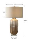 Gistova Gold Table Lamp, by Uttermost, 17" width x 29.75" height x 17" depth thumbnail 3