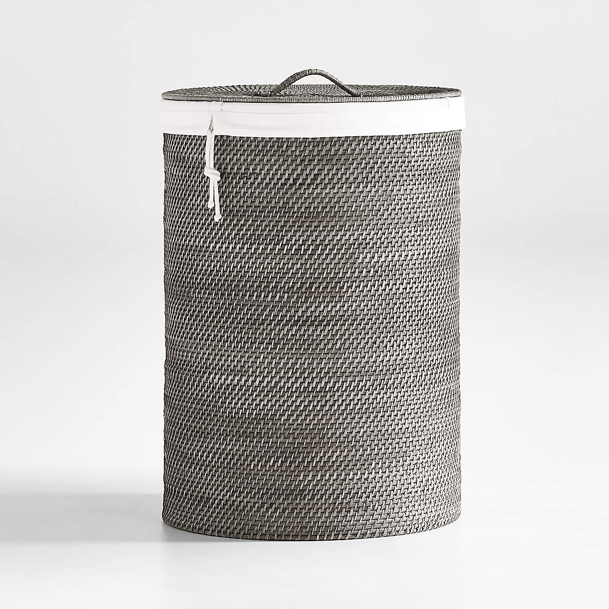 Online Designer Bedroom Sedona Grey Hamper with Laundry Bag Liner