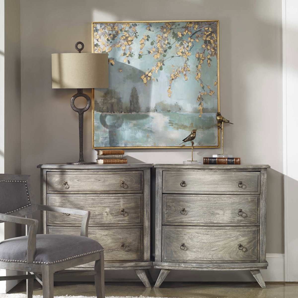 Peaceful Landscape Art, by Uttermost, 36.6" width x 36.6" height x 1.5" depth View 2