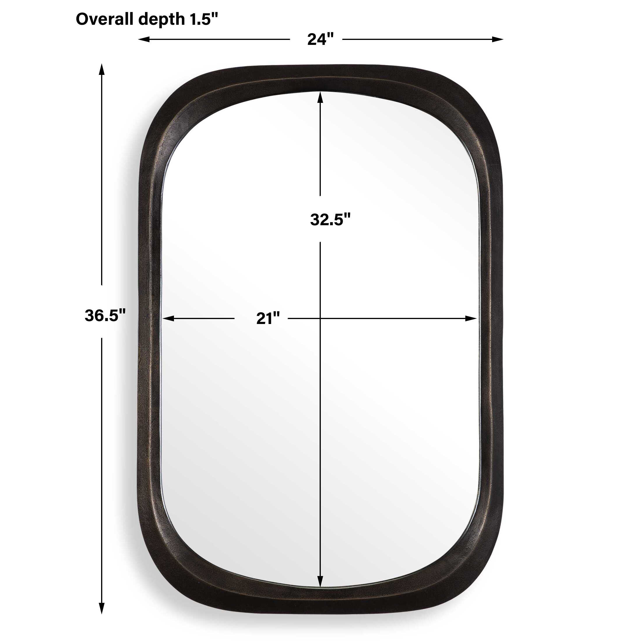 Malone Bronze Mirror large image 