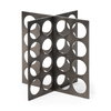 Fletcher (Large) 6L x 6W Gray Metal Abstract Decorative Object, by Mercana, 5.71" length x 5.71" width x 7.87" height thumbnail 1
