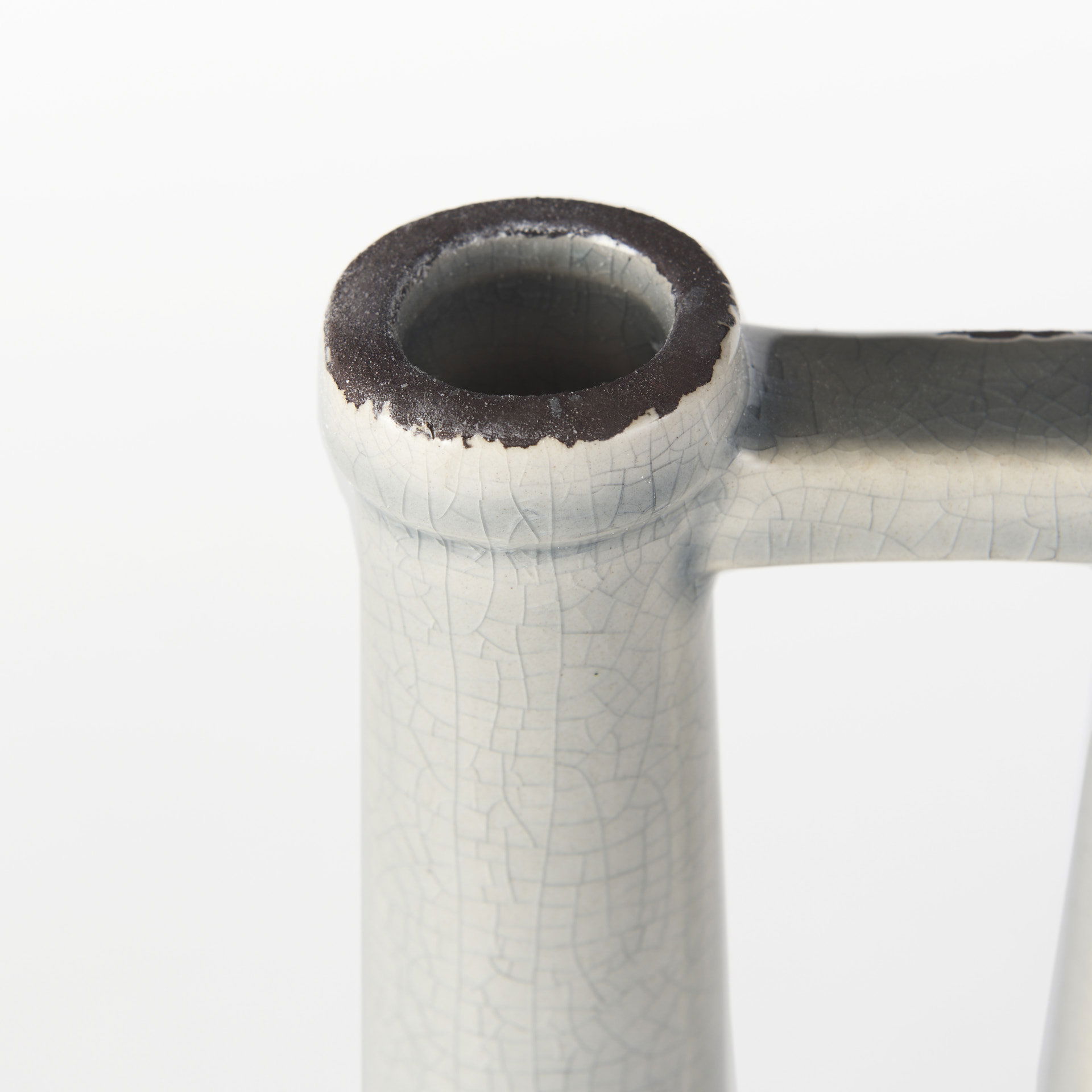 Burton 14.2H Medium Two Tone Gray Ceramic Jug Vase, Decorative Jar by Mercana, 5.5" length x 5.5" width x 12.6" height View 9