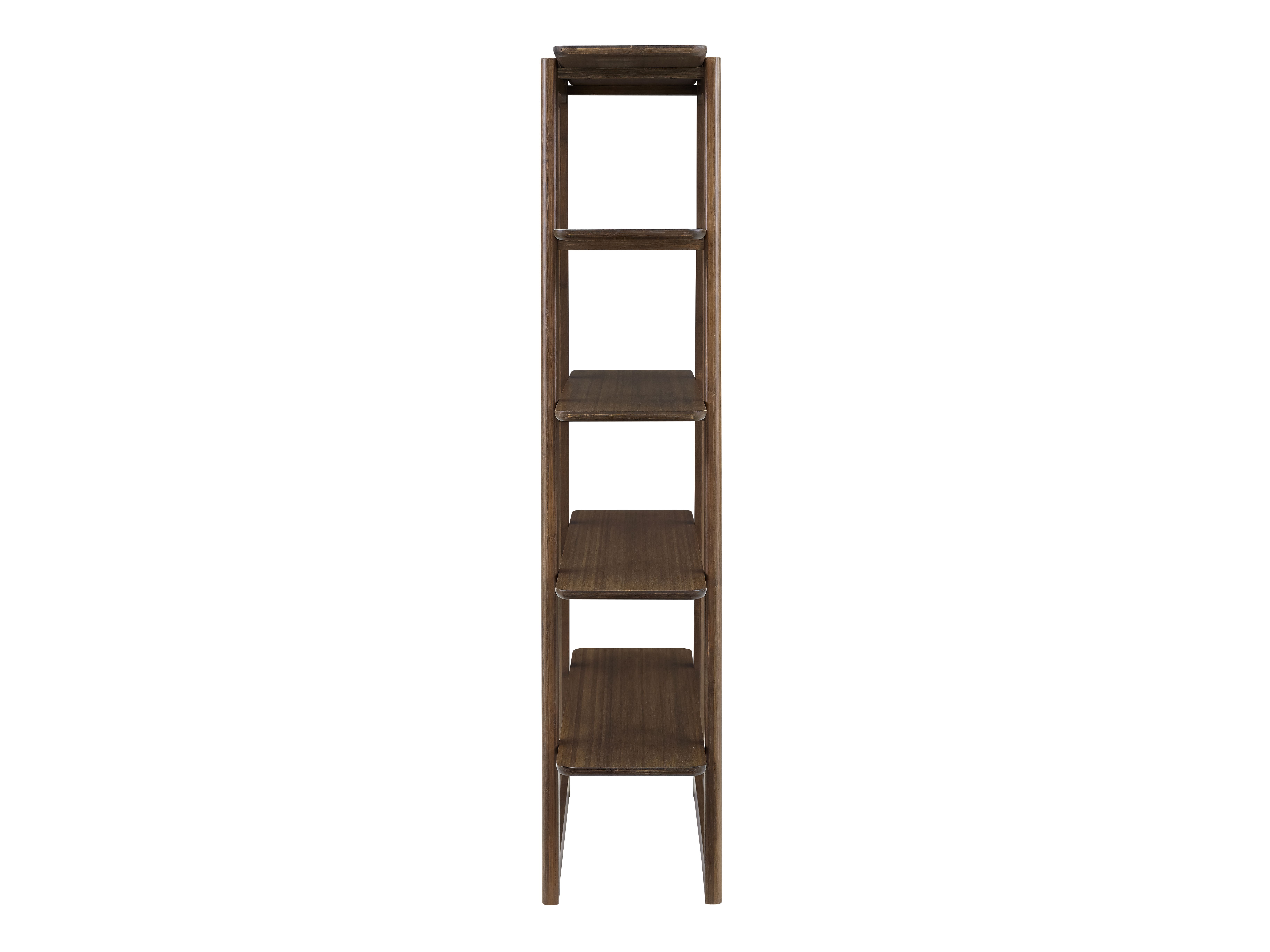 Currant Bookshelf, Black Walnut, File Storage by Greenington, 13.25" length x 46.5" width x 62" height View 5