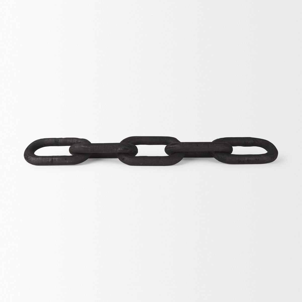 Alix  Black Wood Link Chain Decorative Object, by Mercana, 29" length x 5" width x 5" height View 6