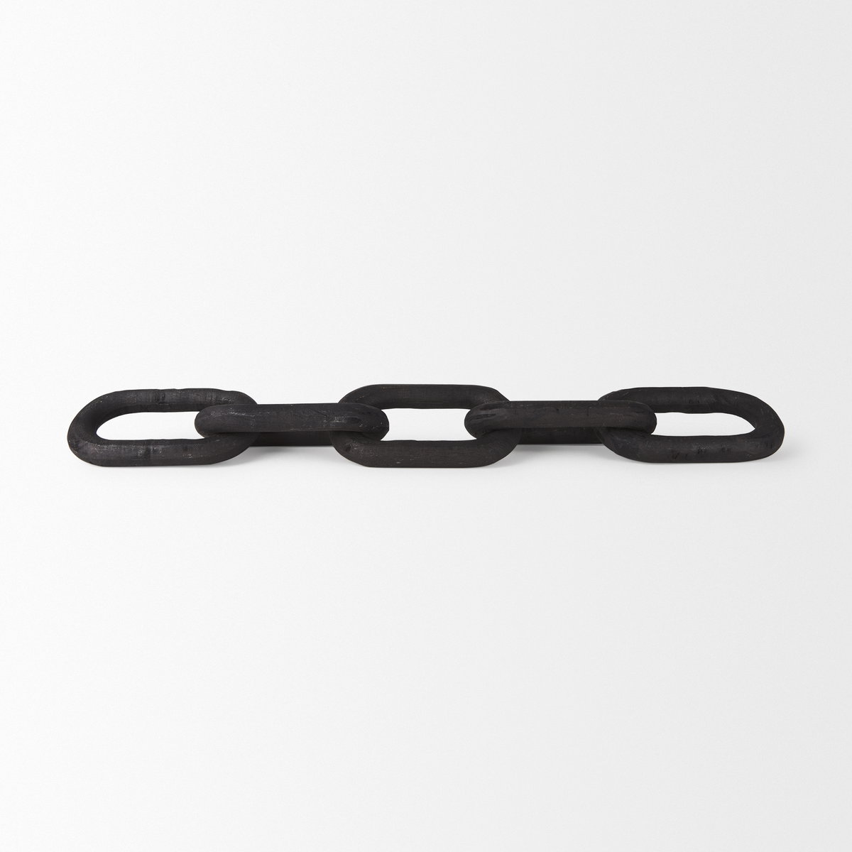 Alix  Black Wood Link Chain Decorative Object, by Mercana, 29" length x 5" width x 5" height View 6