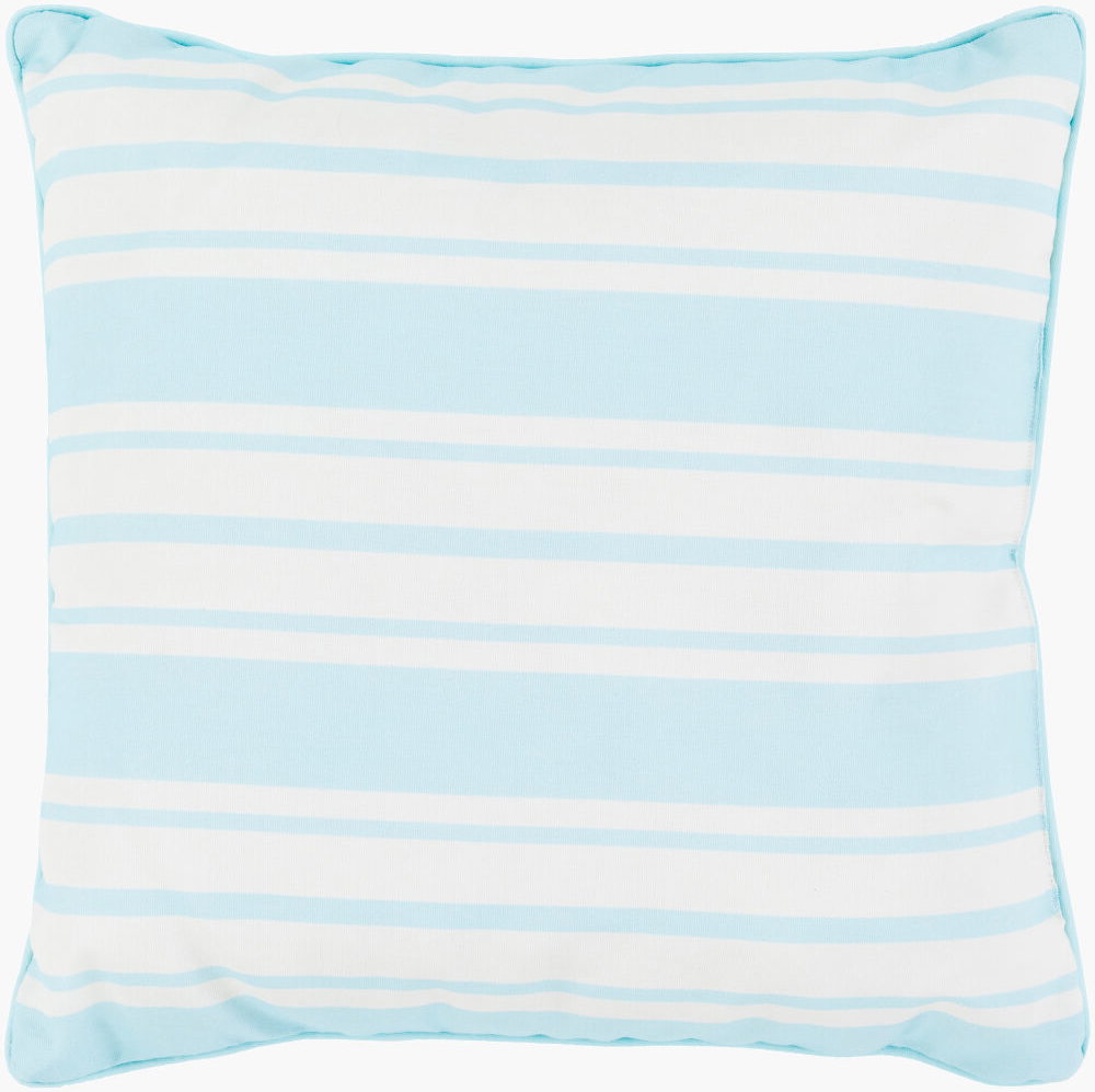 Nautical Stripe Accent Pillow, Decorative Pillow by Surya, 16" length x 16" width