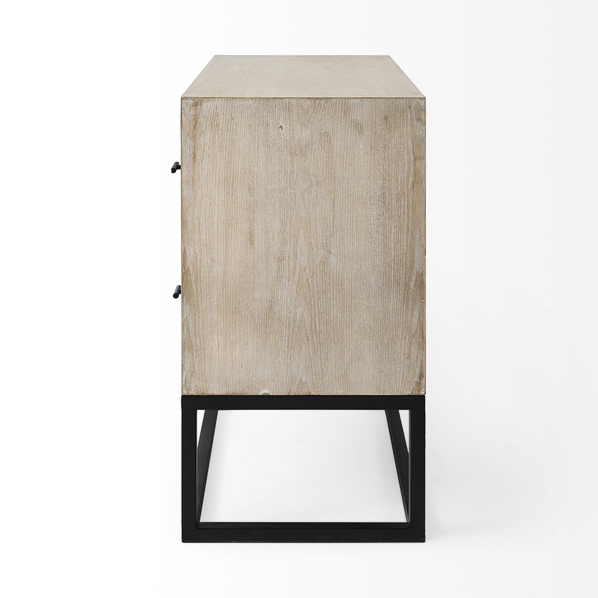 Ciara 32L x 16W Beige Fir Veneer 2 Drawer Accent Cabinet, Cabinets & Chest by Mercana, 31.89" length x 15.94" width x 30.12" height View 6