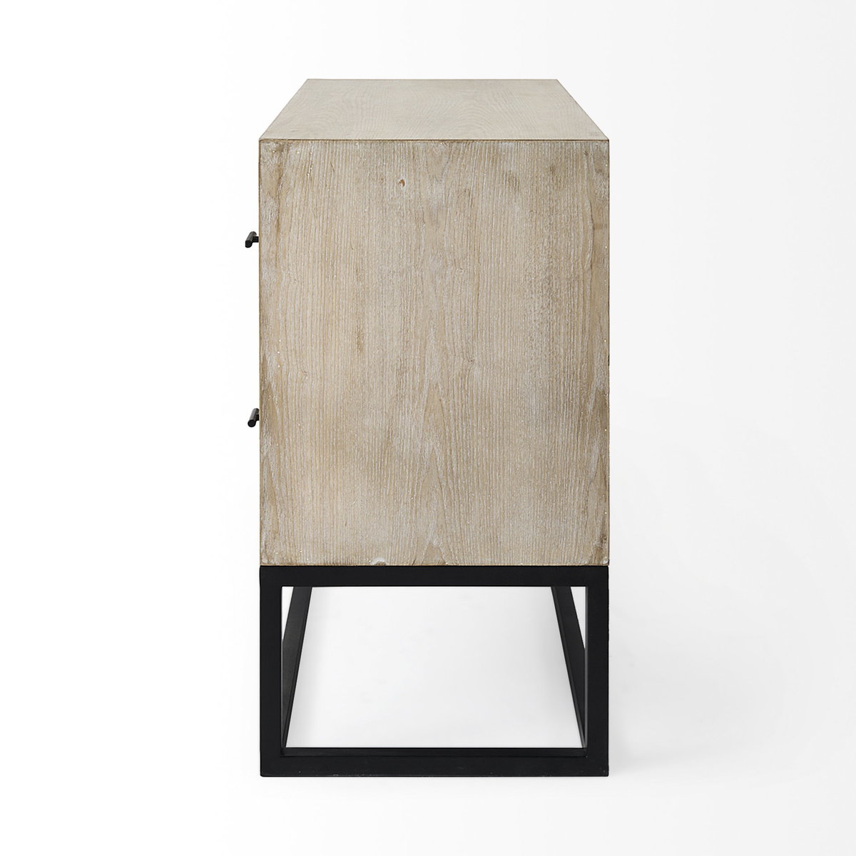 Ciara 32L x 16W Beige Fir Veneer 2 Drawer Accent Cabinet, Cabinets & Chest by Mercana, 31.89" length x 15.94" width x 30.12" height View 6