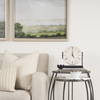 Raja Matte Black Metal with Wood Table Clock, by Mercana, 10.43" length x 3.15" width x 11.02" height thumbnail 3