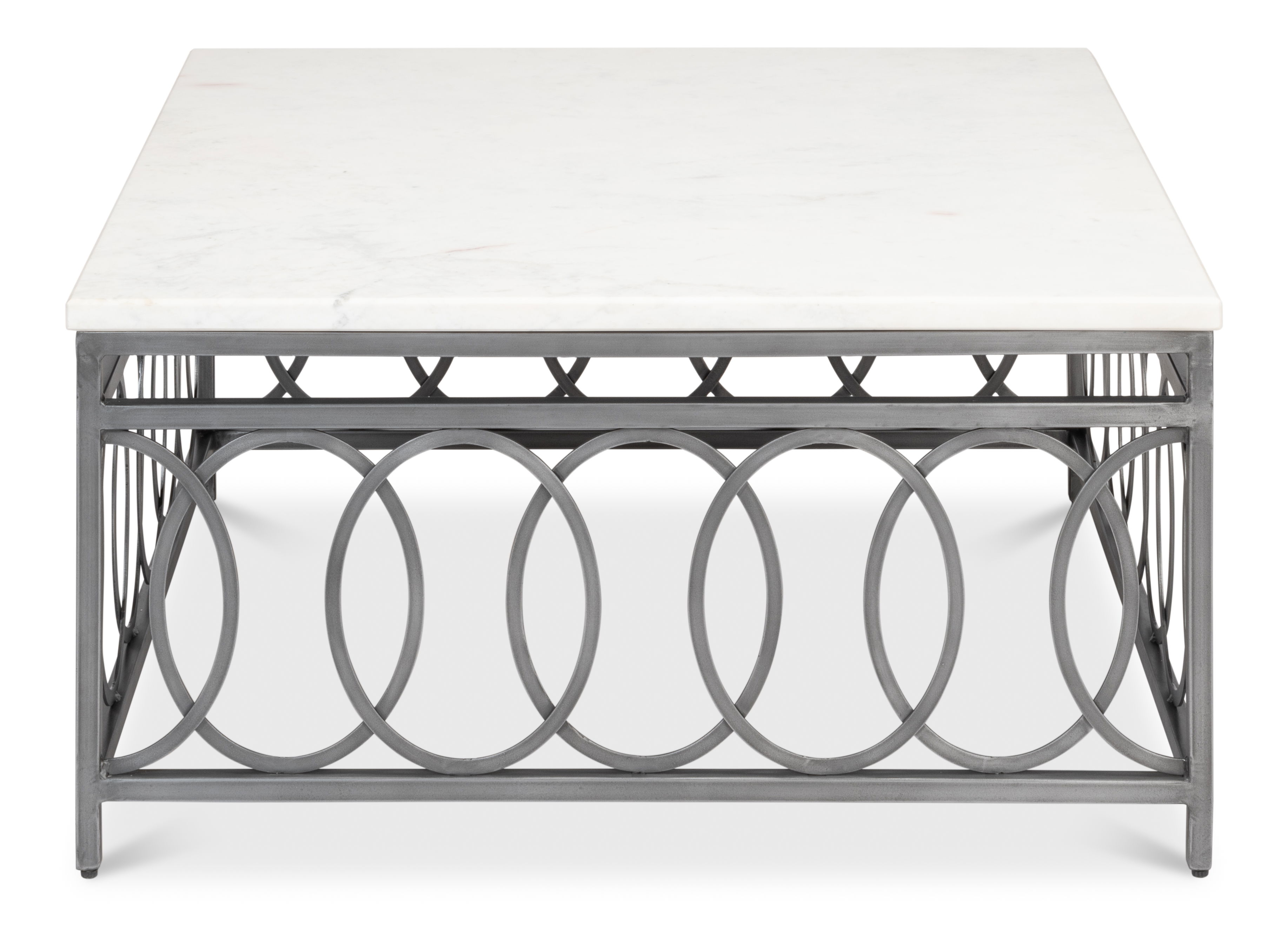 Olympia Square Coffee Table, by Sarreid, 36" length x 36" width x 18" height View 2