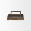 Shay Aluminium Tray - Small, Decorative Tray by Mercana, 9.5" length x 9.5" width x 3" height thumbnail 5