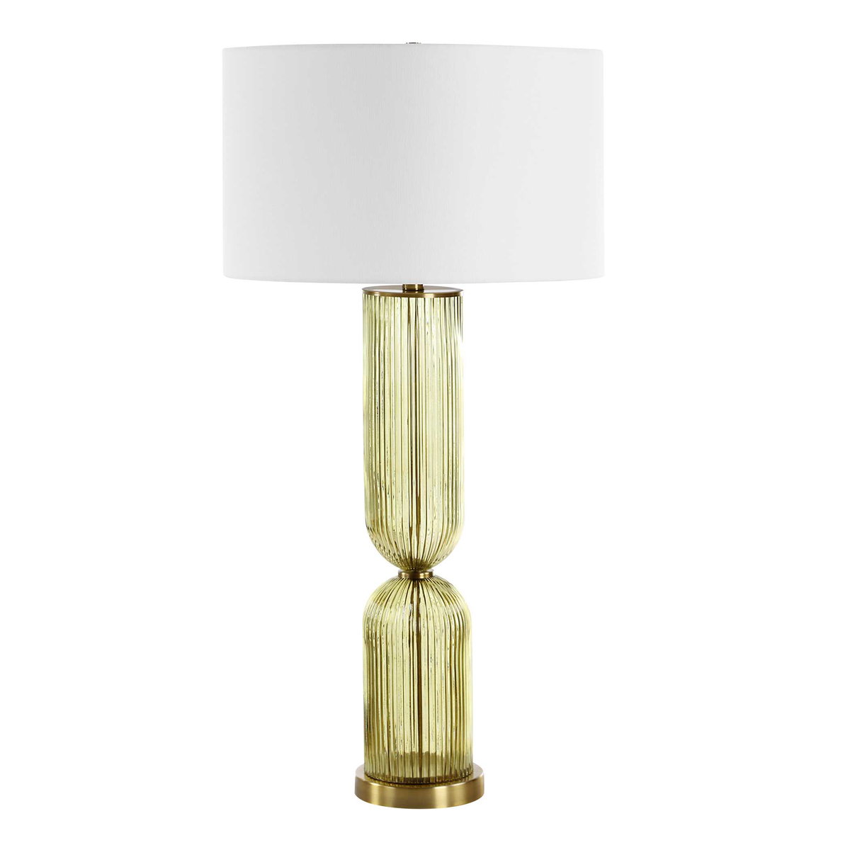 Mirah Olive Glass Table Lamp, by Uttermost, 17" width x 34.5" height x 17" depth View 5