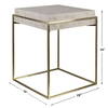 Inda Modern Accent Table, Side & End Table by Uttermost, 19" width x 24" height x 19" depth thumbnail 3