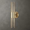 Cret 2 Light LED Brass Sconce thumbnail 1