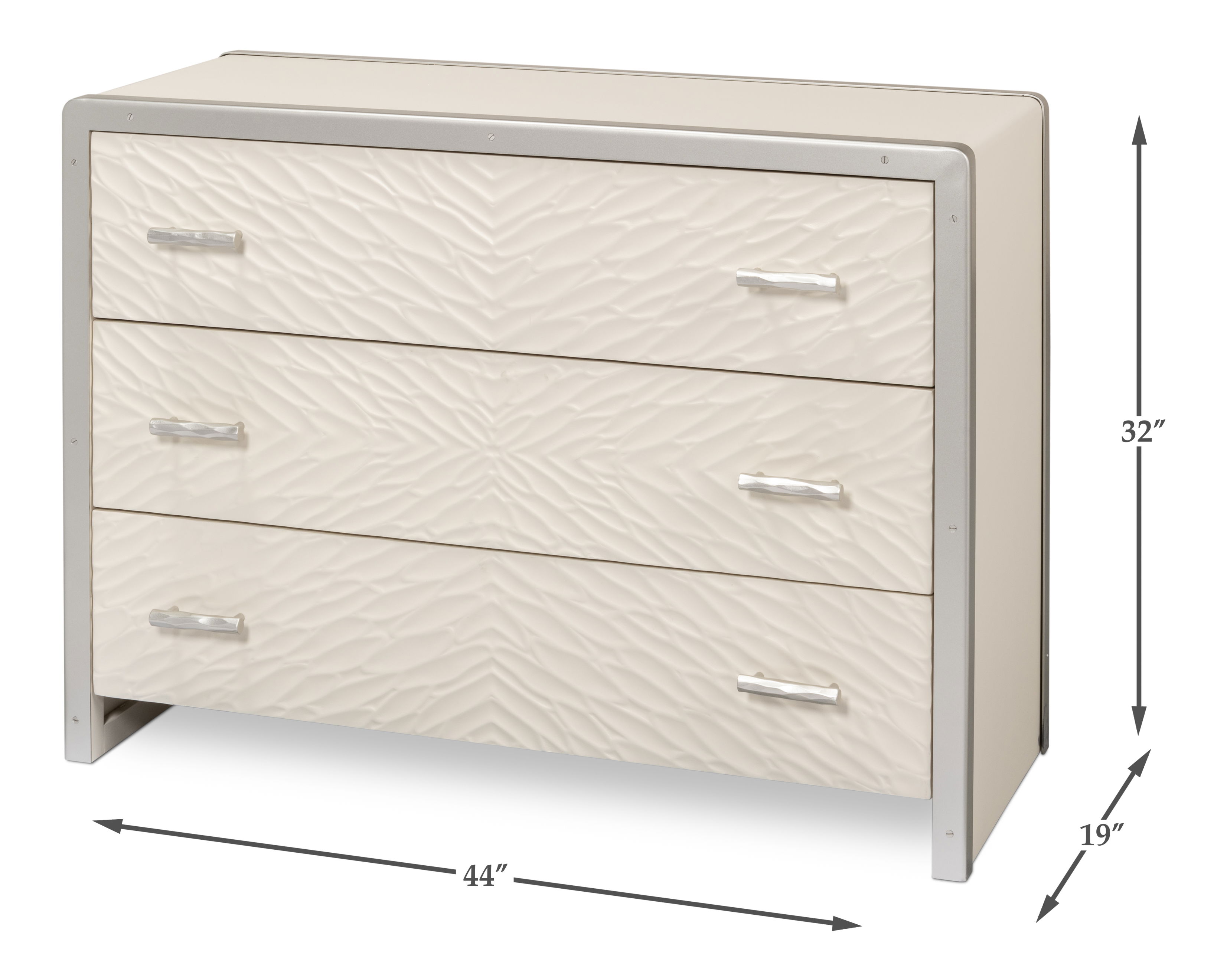 Textures Commode, Cabinets & Chest by Sarreid, 44" length x 19" width x 32" height View 13