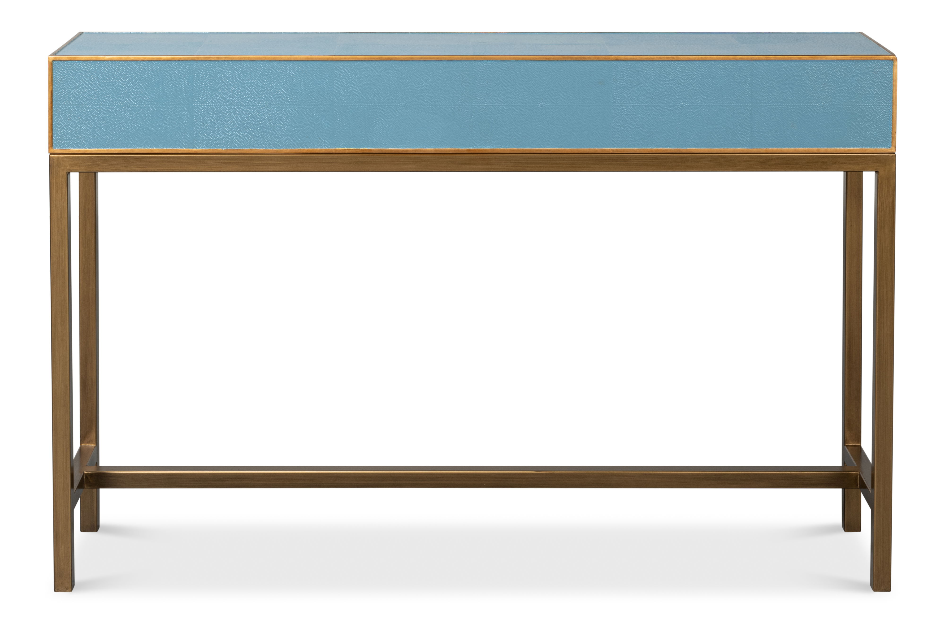 Gideon Shagreen Console, Chambray Blue large image 