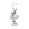Mozart 22.5H White Painted Resin Deer In A Suit Bust, Decorative Object by Mercana, 8.27" length x 6.89" width x 23.23" height thumbnail 1