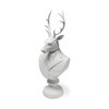 Mozart 22.5H White Painted Resin Deer In A Suit Bust, Decorative Object by Mercana, 8.27" length x 6.89" width x 23.23" height thumbnail 1