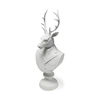Mozart 8L x 6W White Resin Deer In A Suit, Decorative Object by Mercana, 8.27" length x 6.89" width x 23.23" height thumbnail 1
