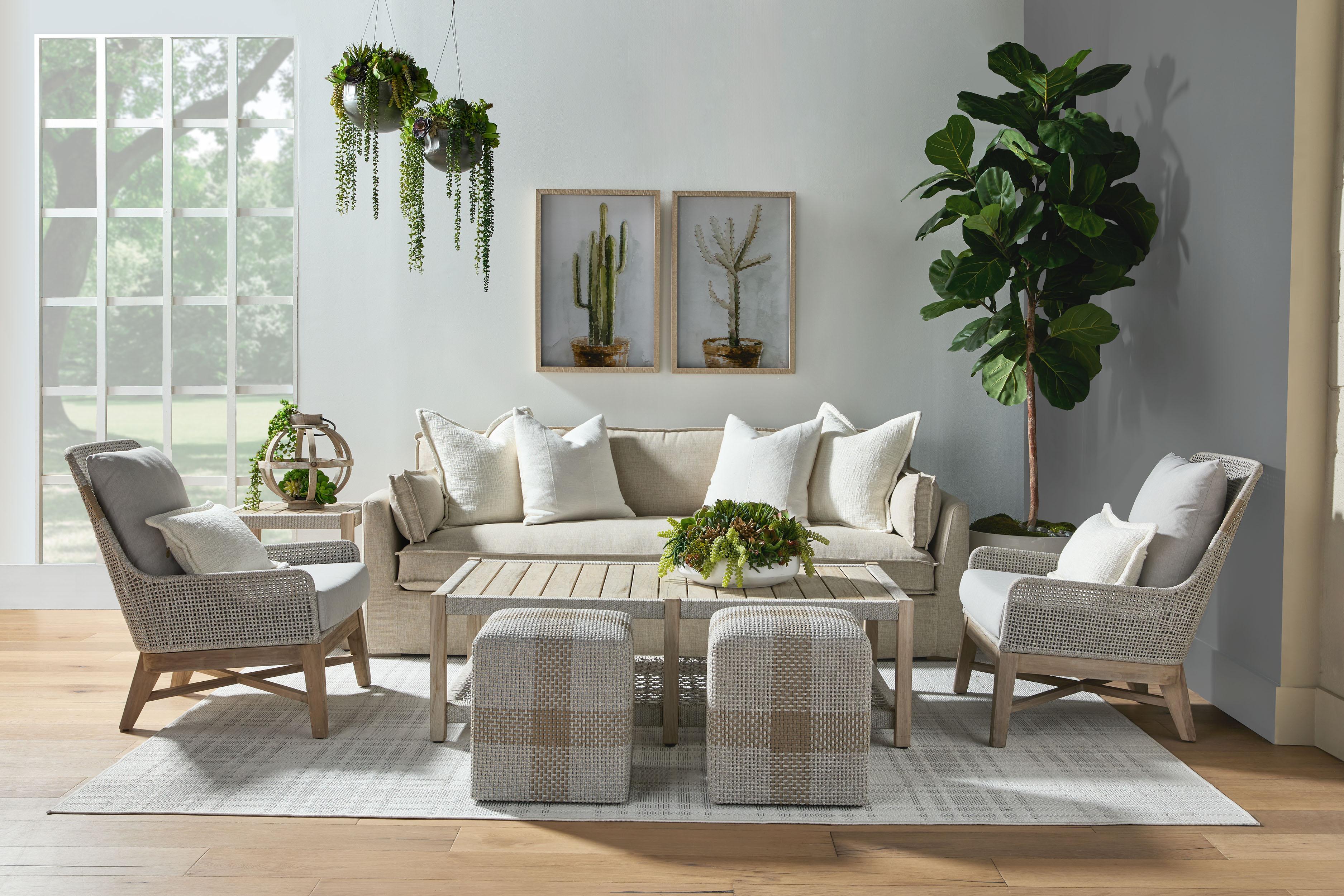 Thea Outdoor 90' Taper Arm Slipcover Sofa large image 