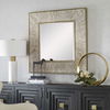 Wharton Whitewashed Square Mirror, by Uttermost, 41.5" width x 41.5" height x 2" depth thumbnail 4