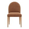 Memphis Dining Chair Set of 2 Brown, by Dovetail, 20.1" width x 34.5" height x 25.2" depth thumbnail 2
